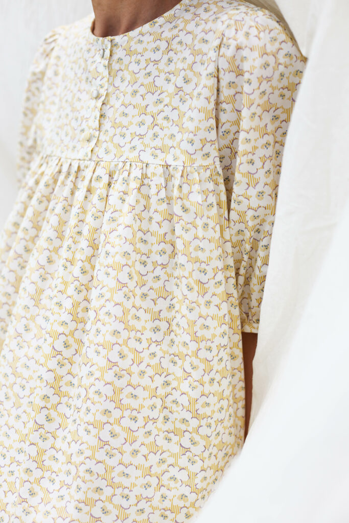 MINI FLOWER PRINT ORGANIC COTTON DRESS DAZE