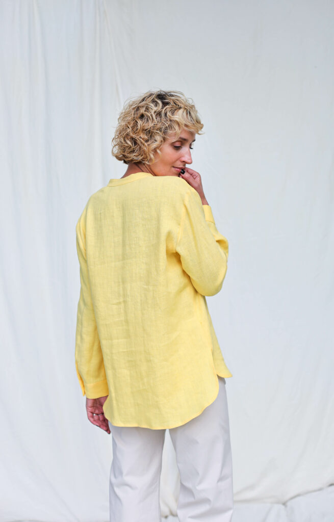 Elegant loose fit button up shirt REMI - Image 4