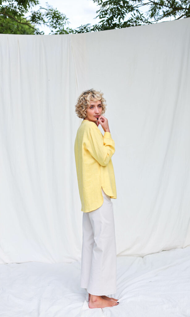 Elegant loose fit button up shirt REMI - Image 5