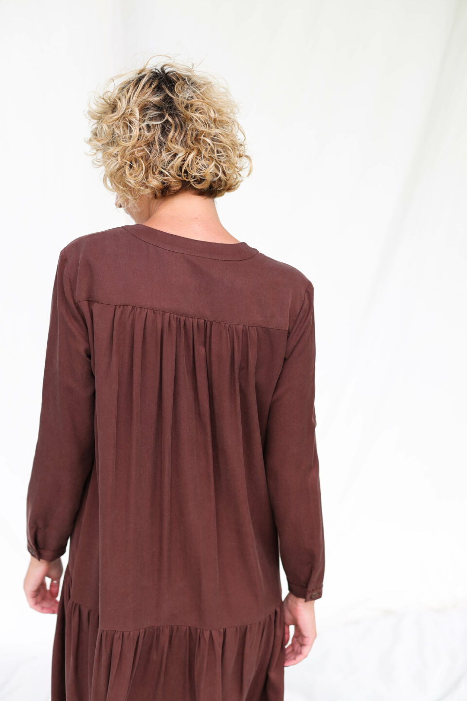 Loose V-neckline drop waist dress MYLENE - Image 5