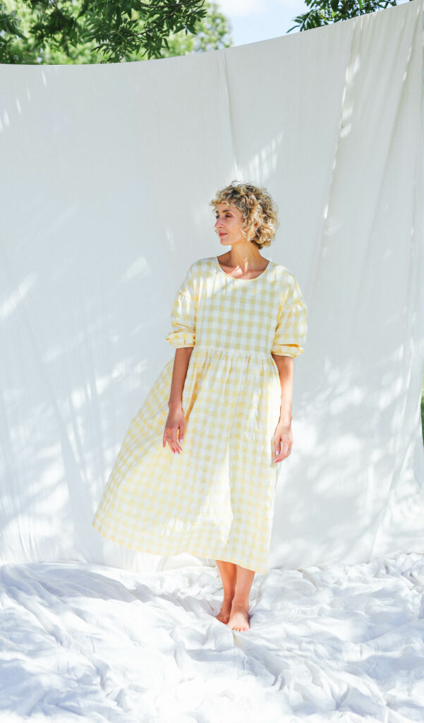 Checkered mommy and me seersucker dresses - Image 5