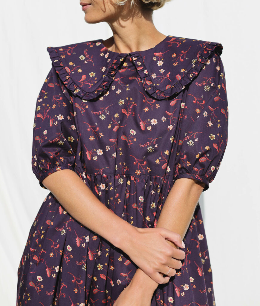 Floral cotton midi dress SWEDISH MEADOW - Image 2