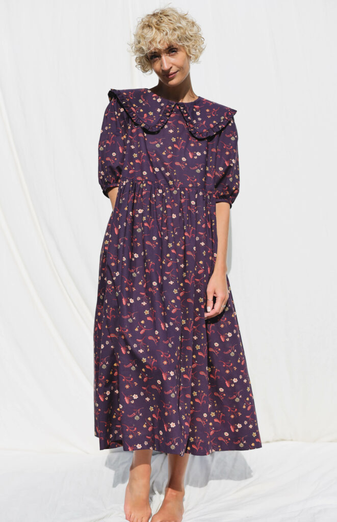 Floral cotton midi dress SWEDISH MEADOW - Image 4
