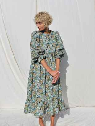 Boho floral long sleeve dress SOPHIA