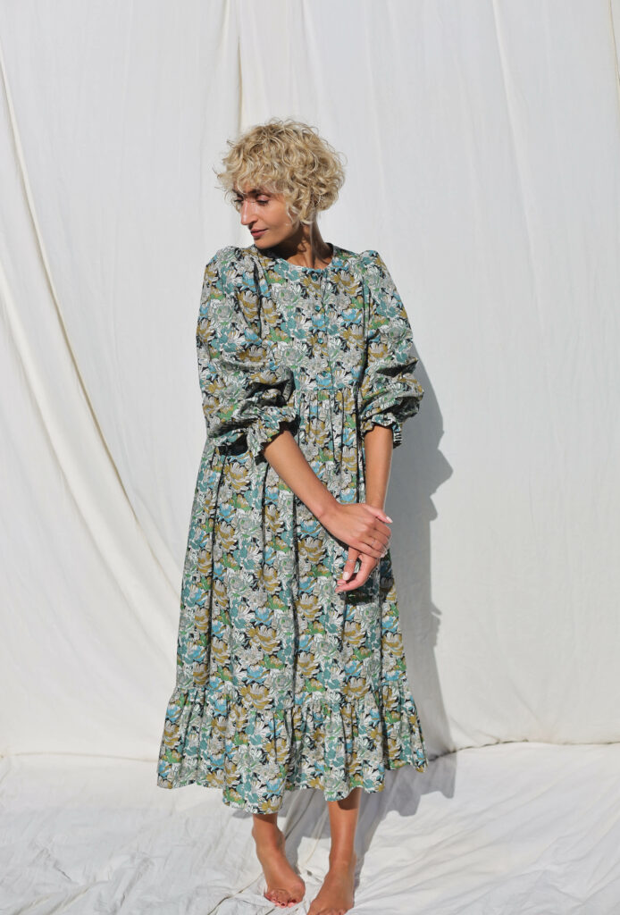 Boho floral long sleeve dress SOPHIA
