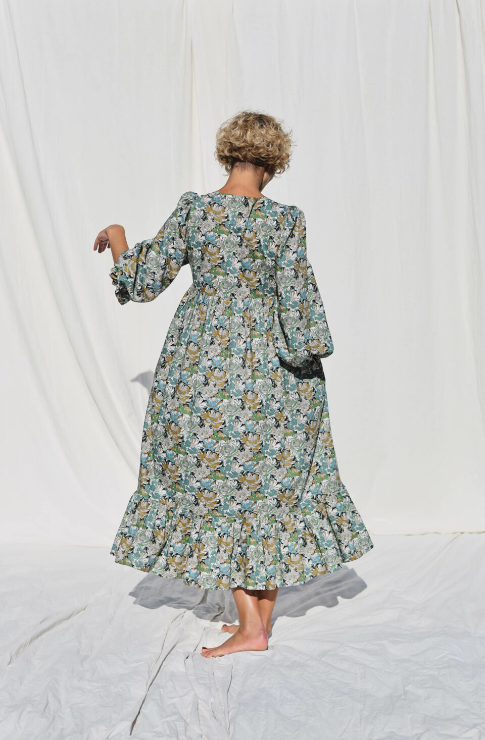 Boho floral long sleeve dress SOPHIA - Image 1