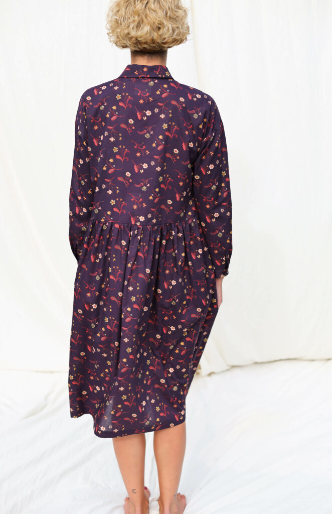 Floral loose silhouette shirtdress PIER - Image 1