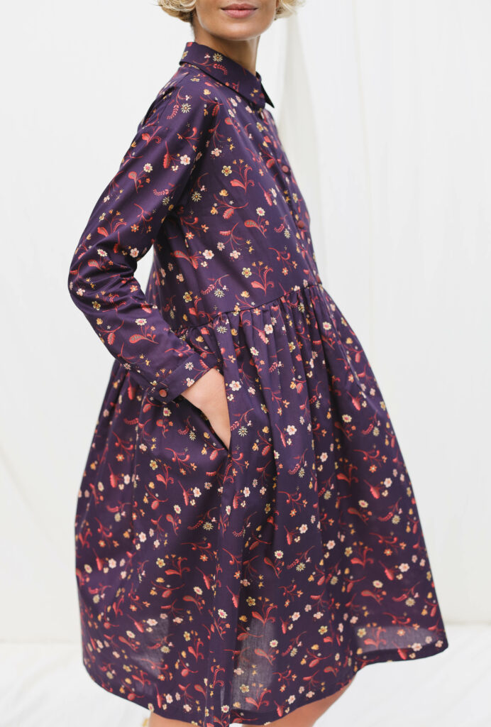 Floral loose silhouette shirtdress PIER - Image 4