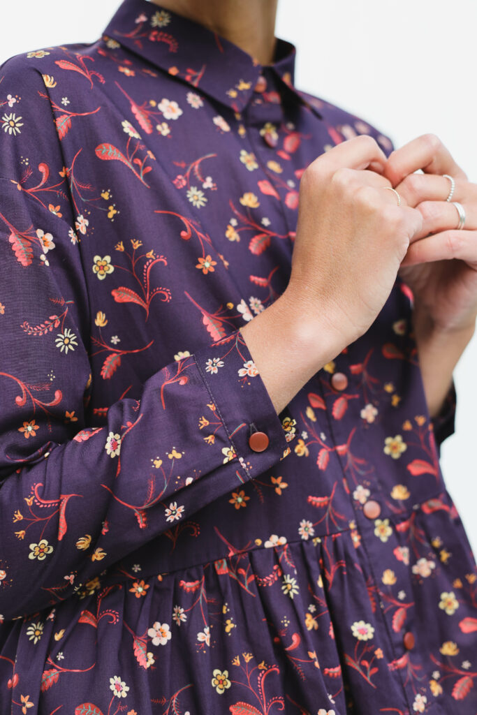 Floral loose silhouette shirtdress PIER - Image 6