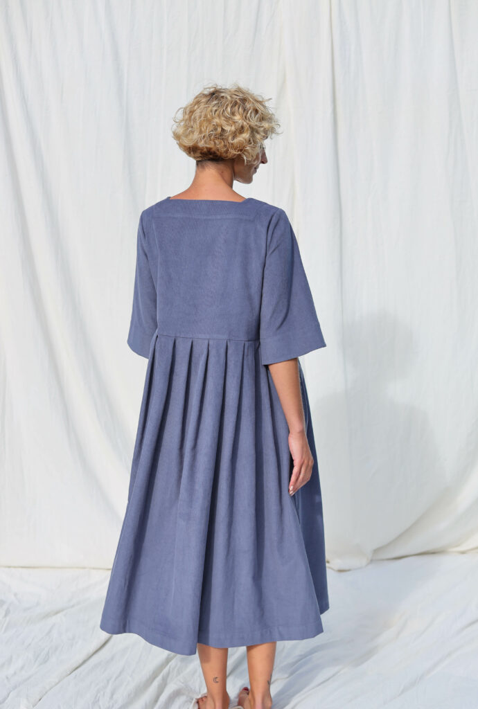 Needlecord square neck dress VALERIE - Image 2