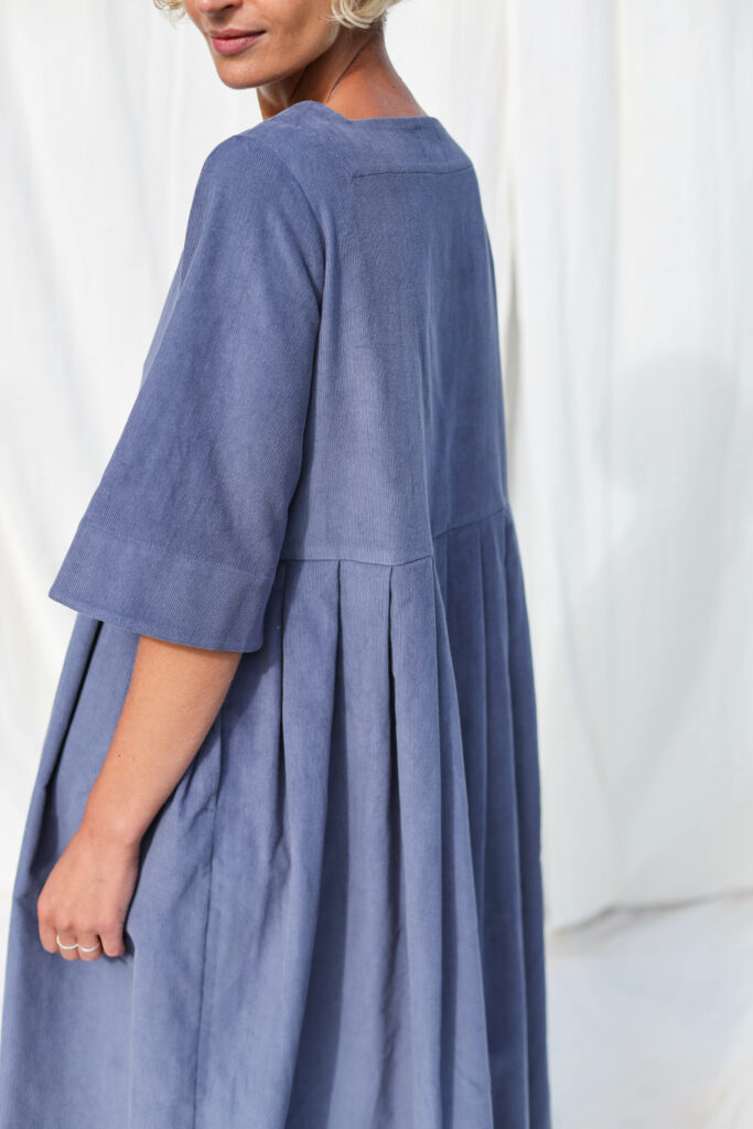 Needlecord square neck dress VALERIE - Image 3