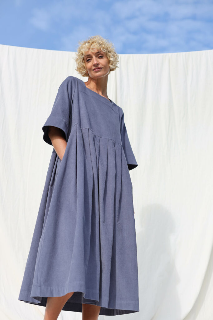 Needlecord square neck dress VALERIE - Image 6