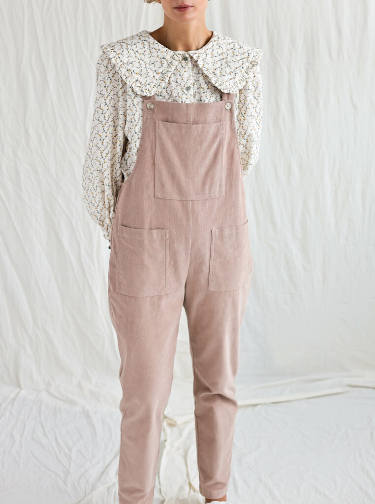 Cord dungaree in beige DOROTHY - Image 1