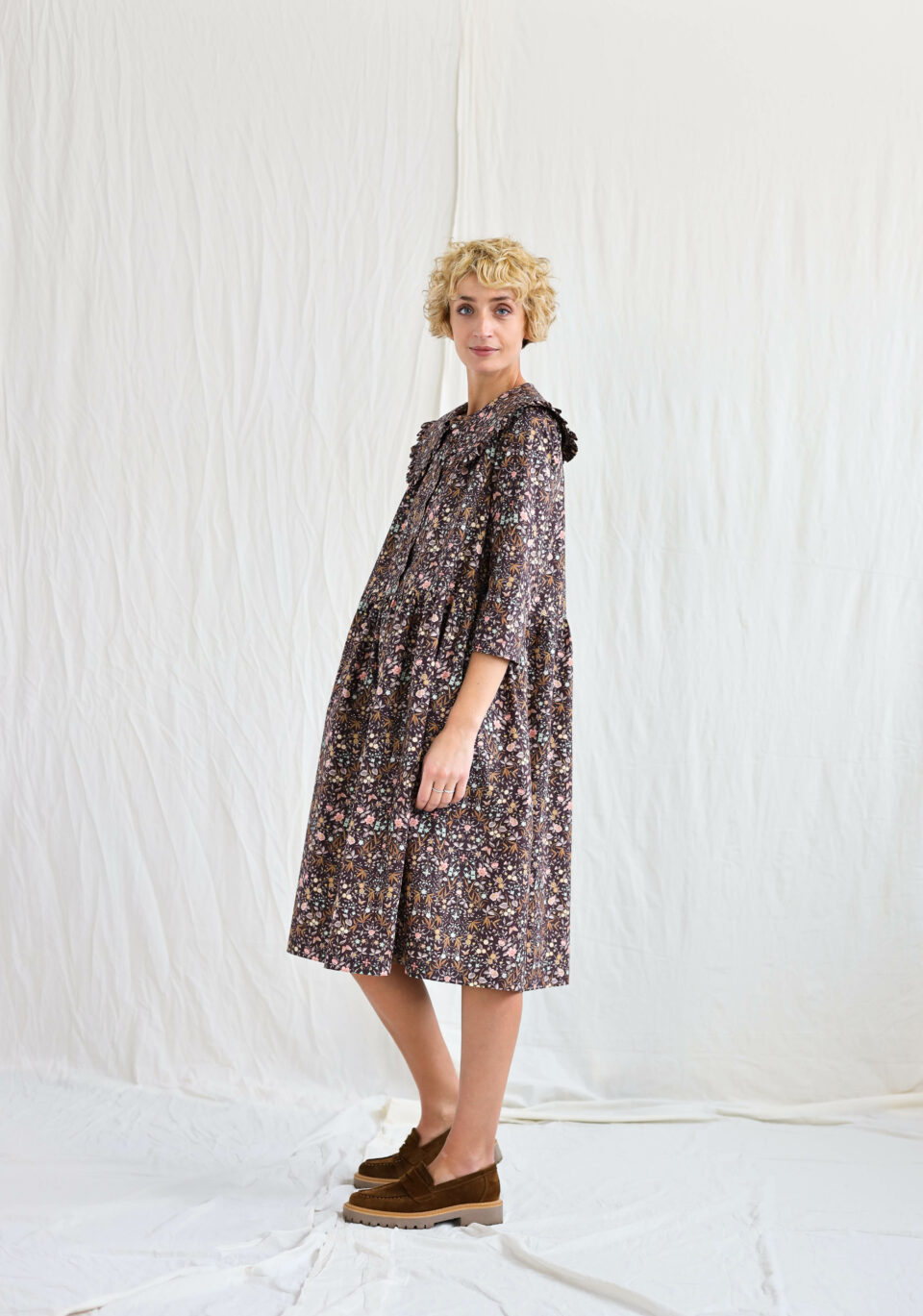 Elegant floral midi dress BLOOM - Image 1