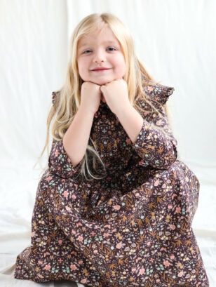 Girls piccadilly poplin dress | Sustainable clothing | OffOn clothing