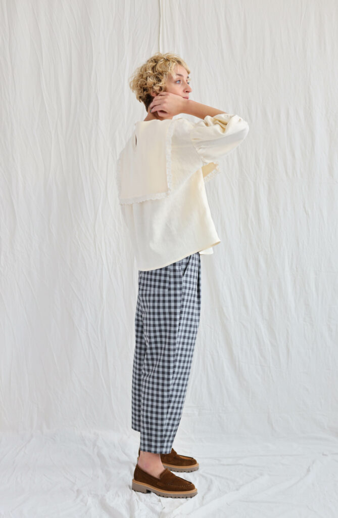 Boxy gingham trousers - Image 2