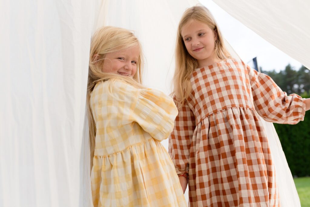Checkered mommy and me seersucker dresses - Image 4