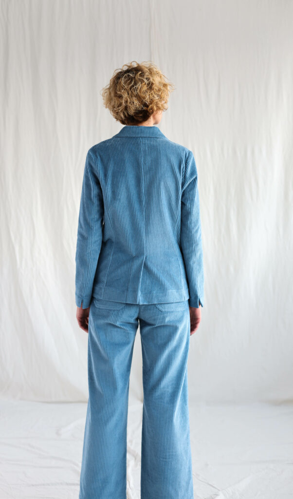 Light blue wide wale corduroy blazer - Image 1