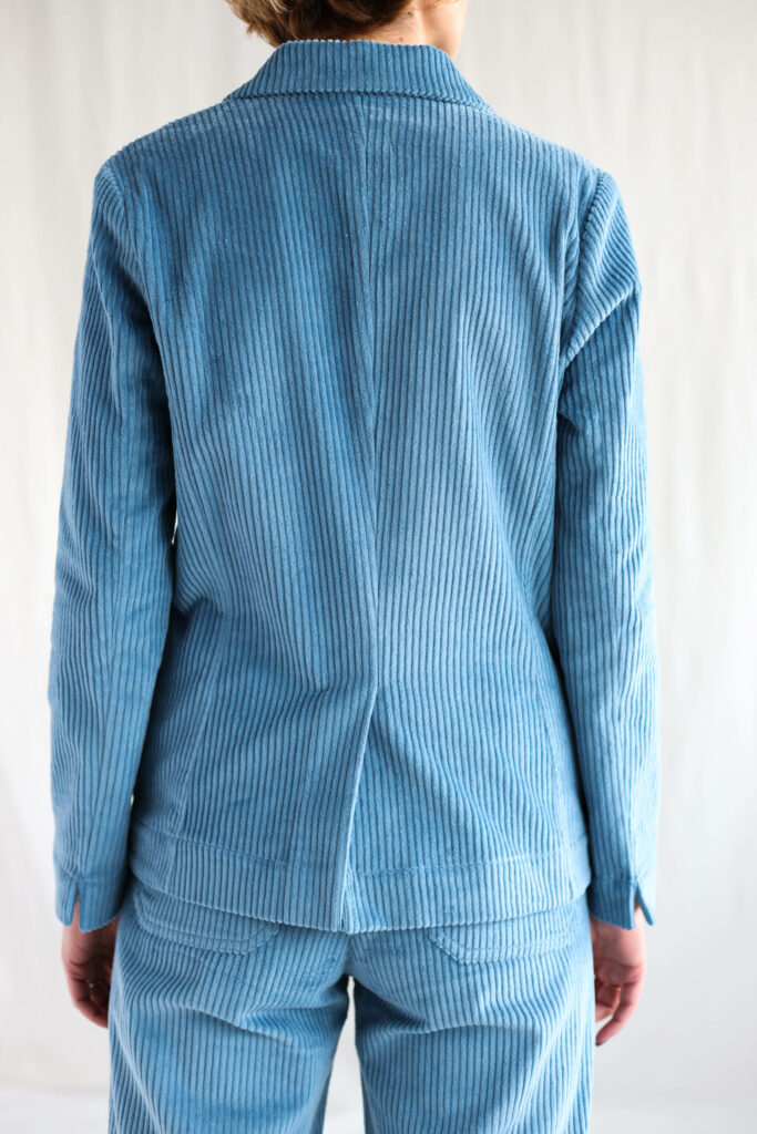 Light blue wide wale corduroy blazer - Image 2