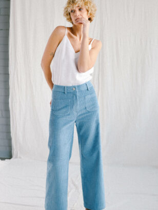White linen loose fit slip top | Tops | White | Sustainable clothing | OffOn clothing