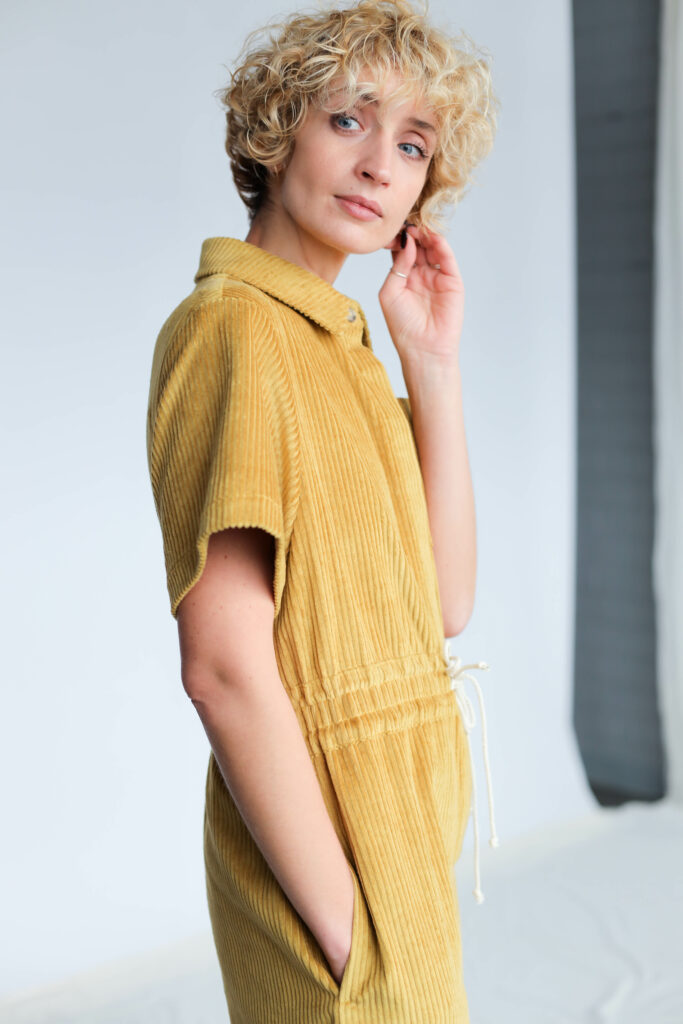 Loose fit 6 wale curry cord jumpsuit LENNY - Image 3