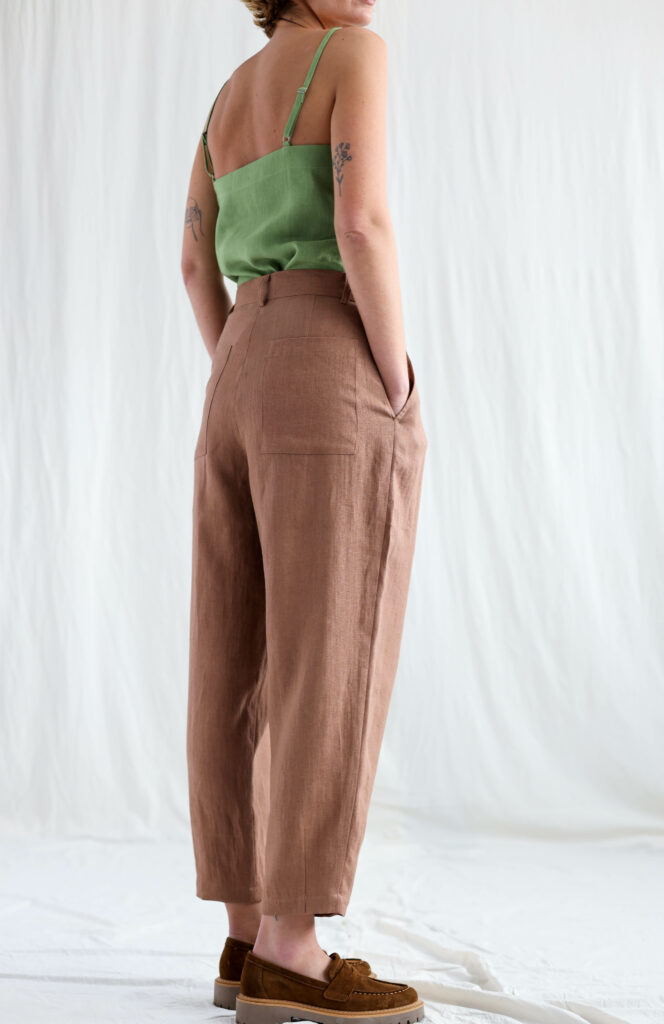 Foliage linen loose fit slip top LUCA - Image 3