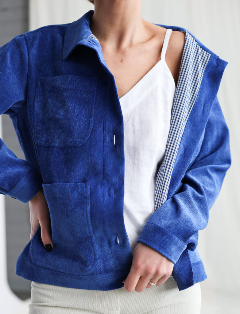 Boxy fit needlecord jacket - Image 5
