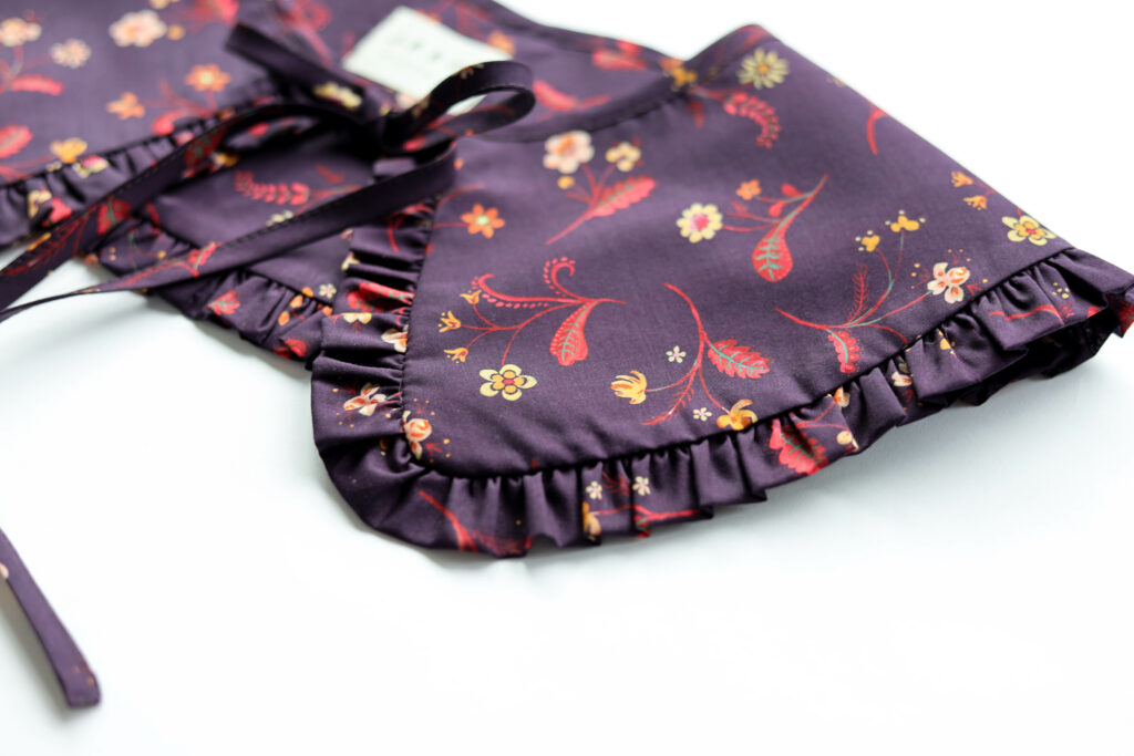 Detached collar made in a organic Tana Lawn cotton - Image 3