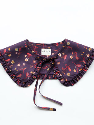 Detached collar made in a organic Tana Lawn cotton