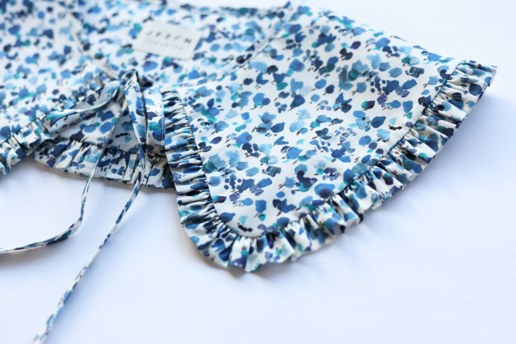 Detached collar made in a silky Tana Lawn cotton - Image 2