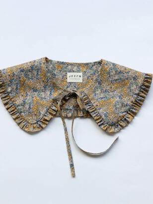 Detached collar made in a floral Tana Lawn cotton
