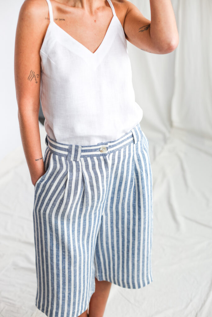 Linen bermuda shorts RAQUEL - Image 3
