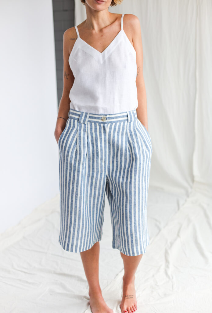 Linen bermuda shorts RAQUEL