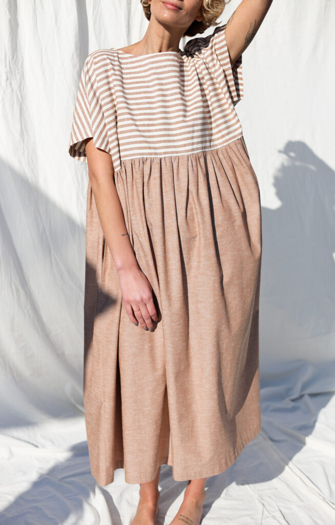 Oversized boxy fit organic cotton dress SILVINA - Image 1
