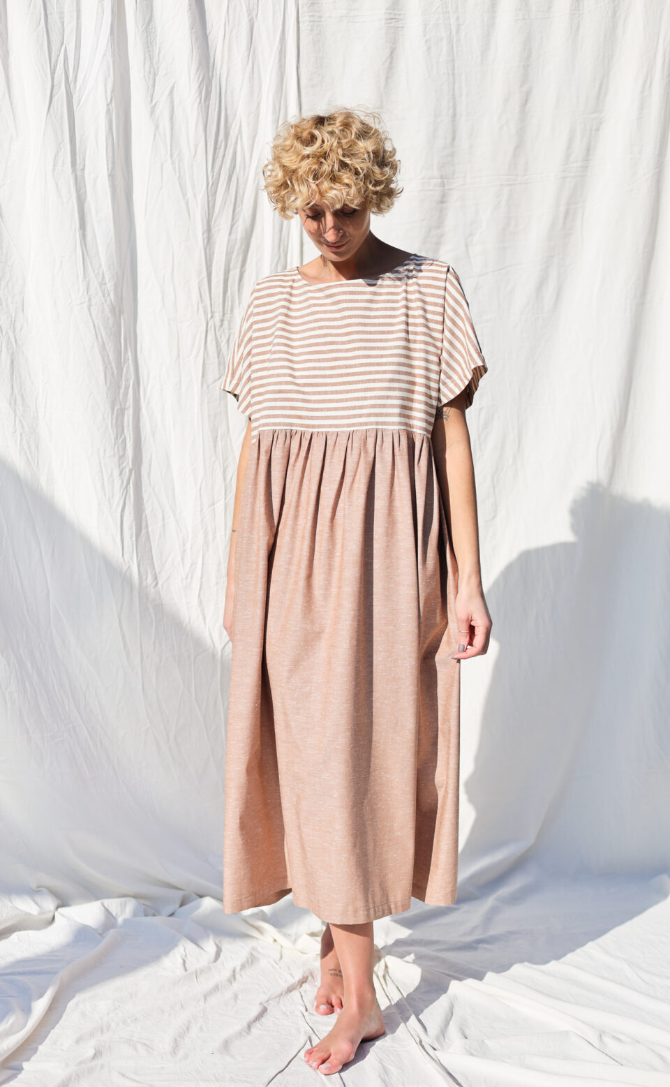 Oversized boxy fit organic cotton dress SILVINA - Image 5