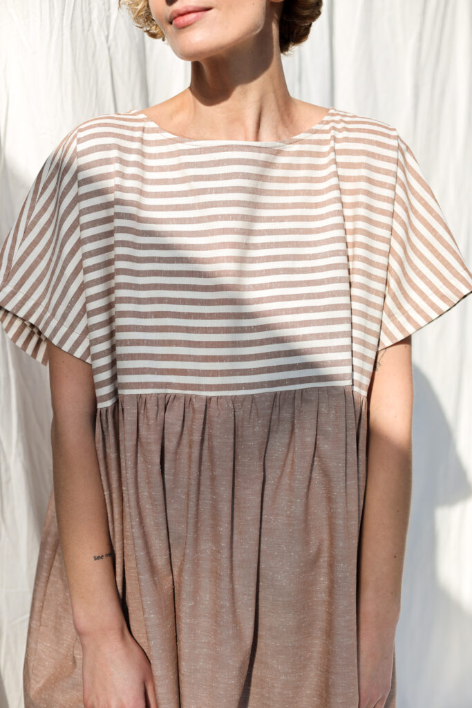 Oversized boxy fit organic cotton dress SILVINA - Image 6