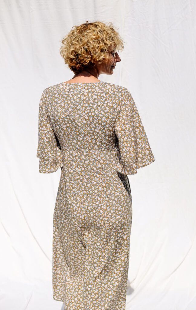 Bell sleeve floral summer dress ELISE - Image 3