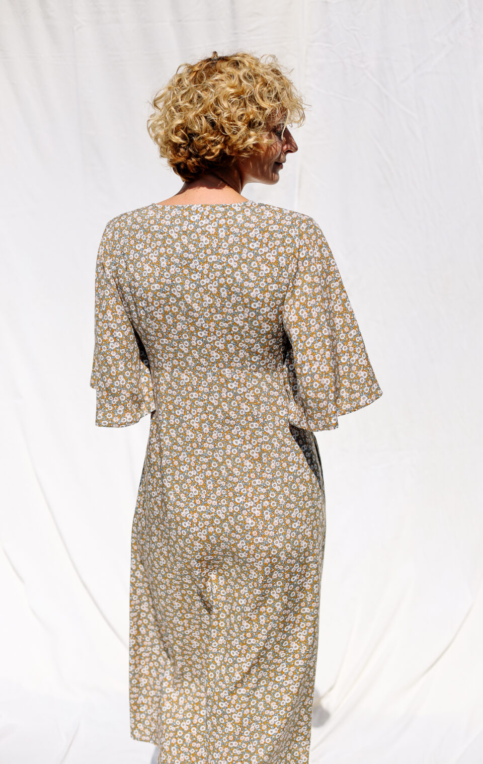 Bell sleeve floral summer dress ELISE - Image 3