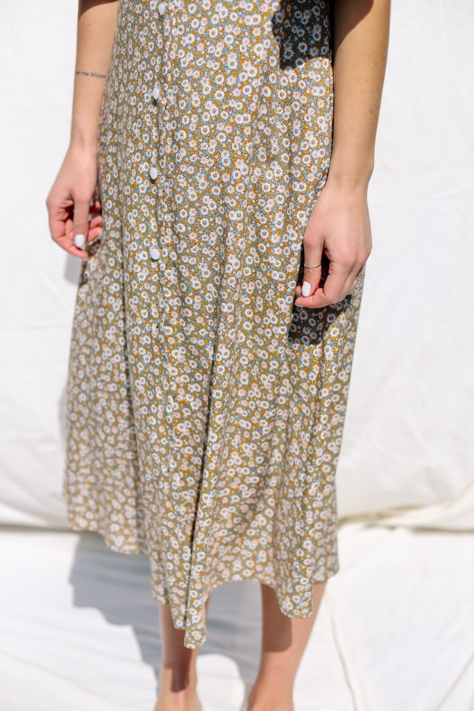 Bell sleeve floral summer dress ELISE - Image 4