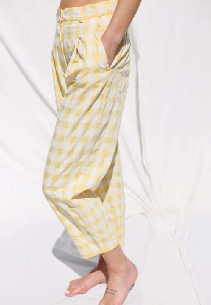 Boxy tapered leg summer trousers - Image 6