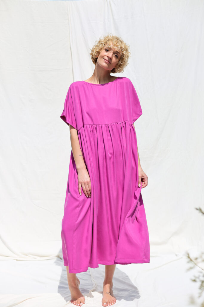 Oversized higher waist tencel dress SILVINA - Image 1