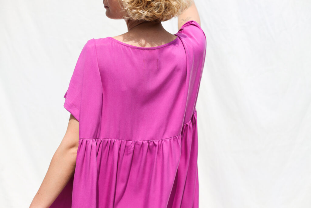Oversized higher waist tencel dress SILVINA - Image 4