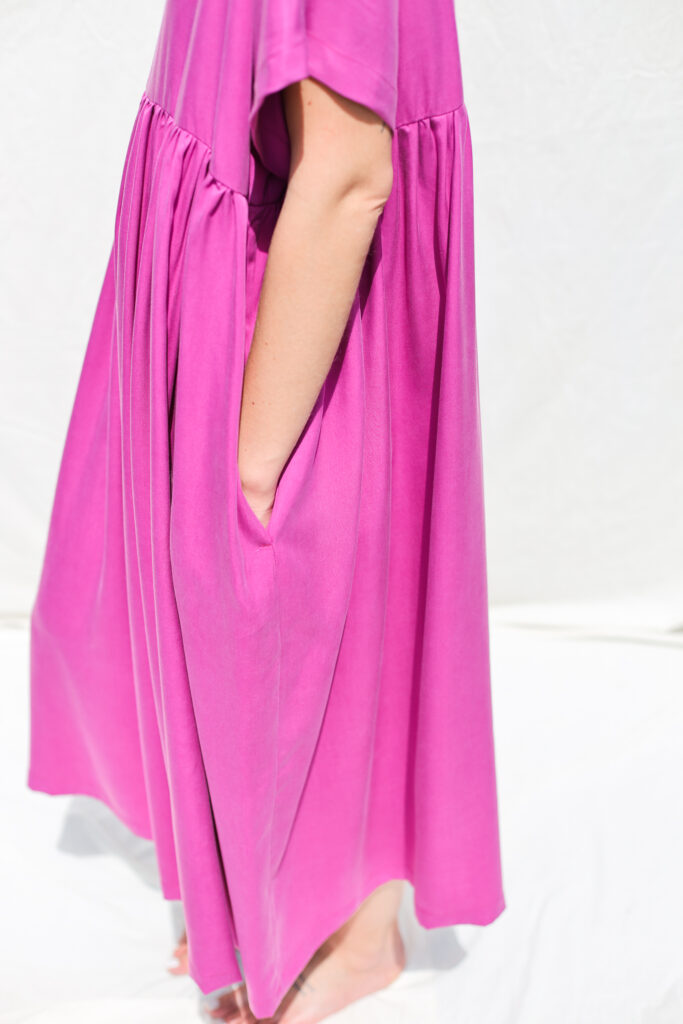Oversized higher waist tencel dress SILVINA - Image 5