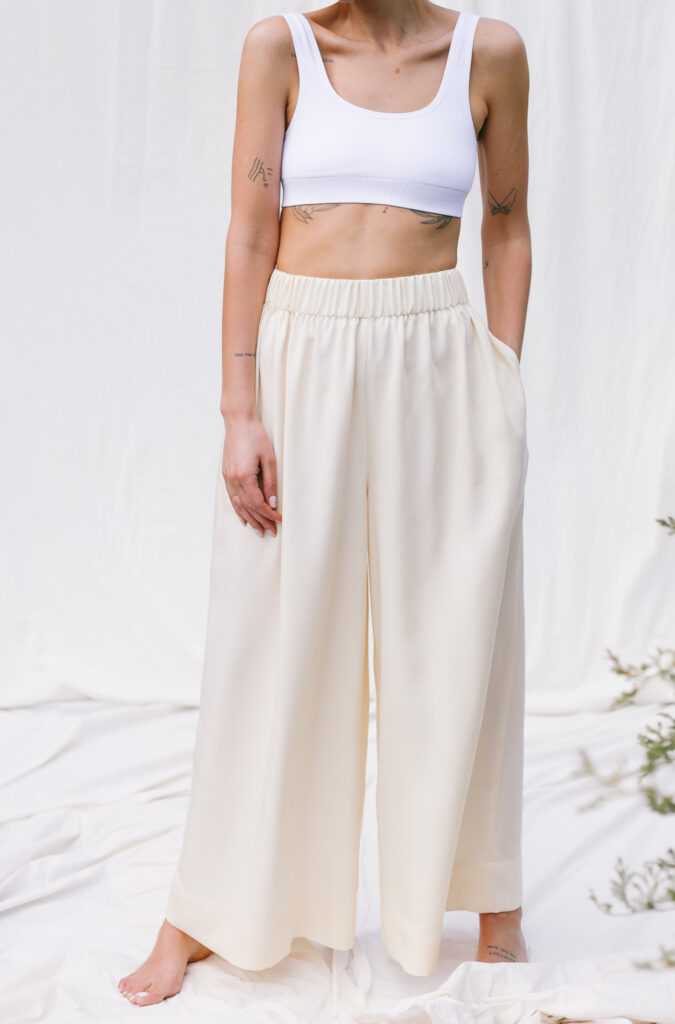 Palazzo elasticated waist pants LOU - Image 2