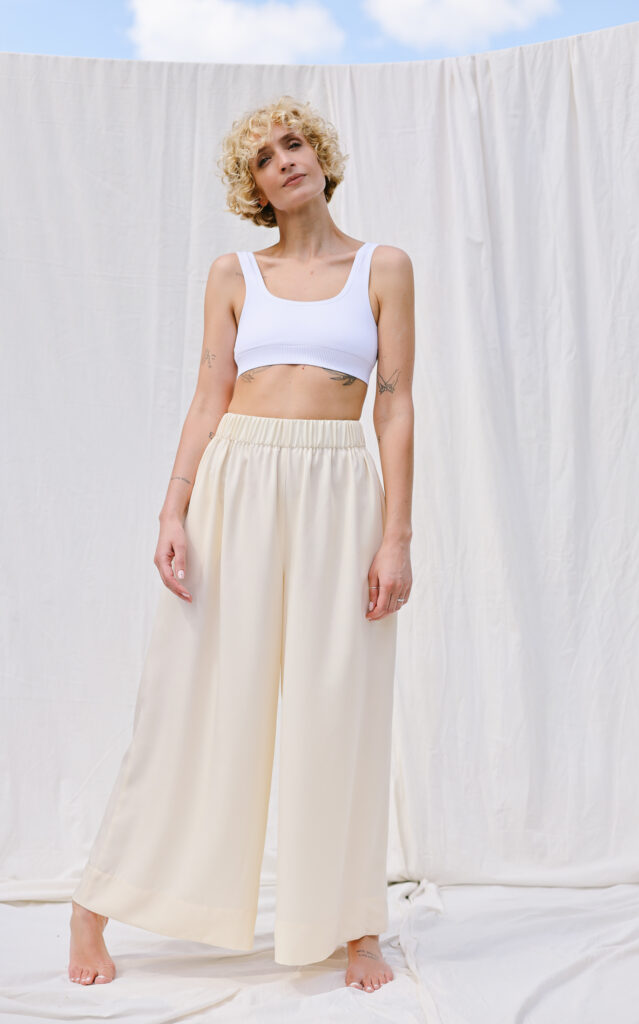 Palazzo elasticated waist pants LOU - Image 1