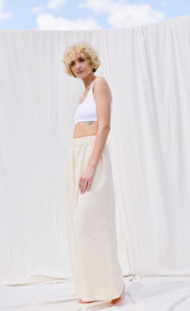 Palazzo elasticated waist pants LOU - Image 3