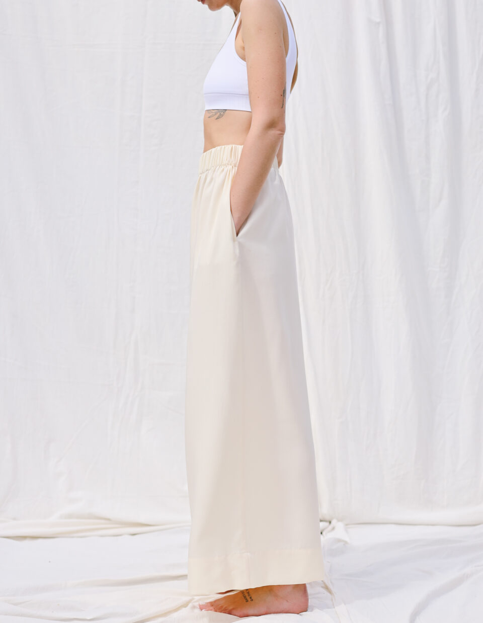 Palazzo elasticated waist pants LOU - Image 4