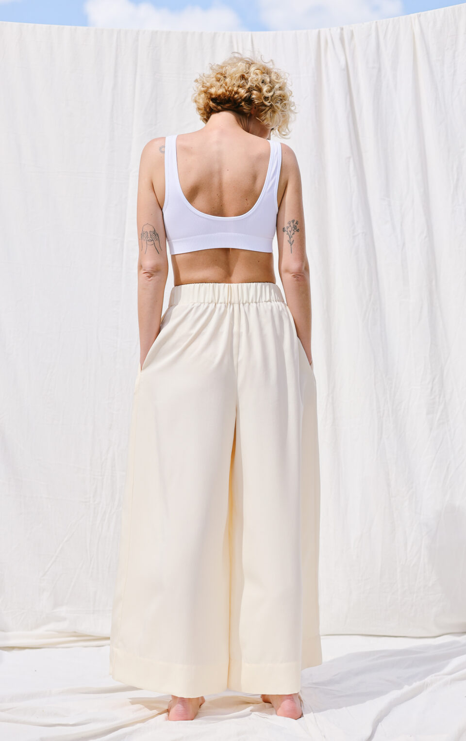Palazzo elasticated waist pants LOU - Image 5