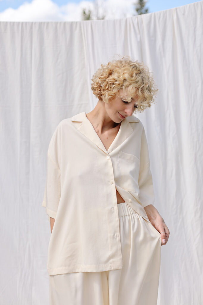 Oversize tencel shirt LYKKE - Image 1