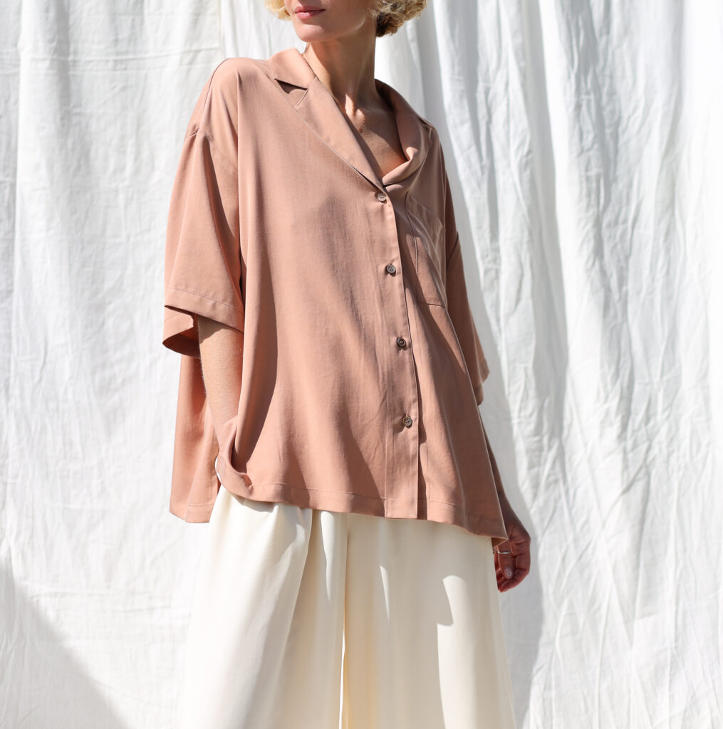 Oversize shirt with revere collar LYKKE - Image 2